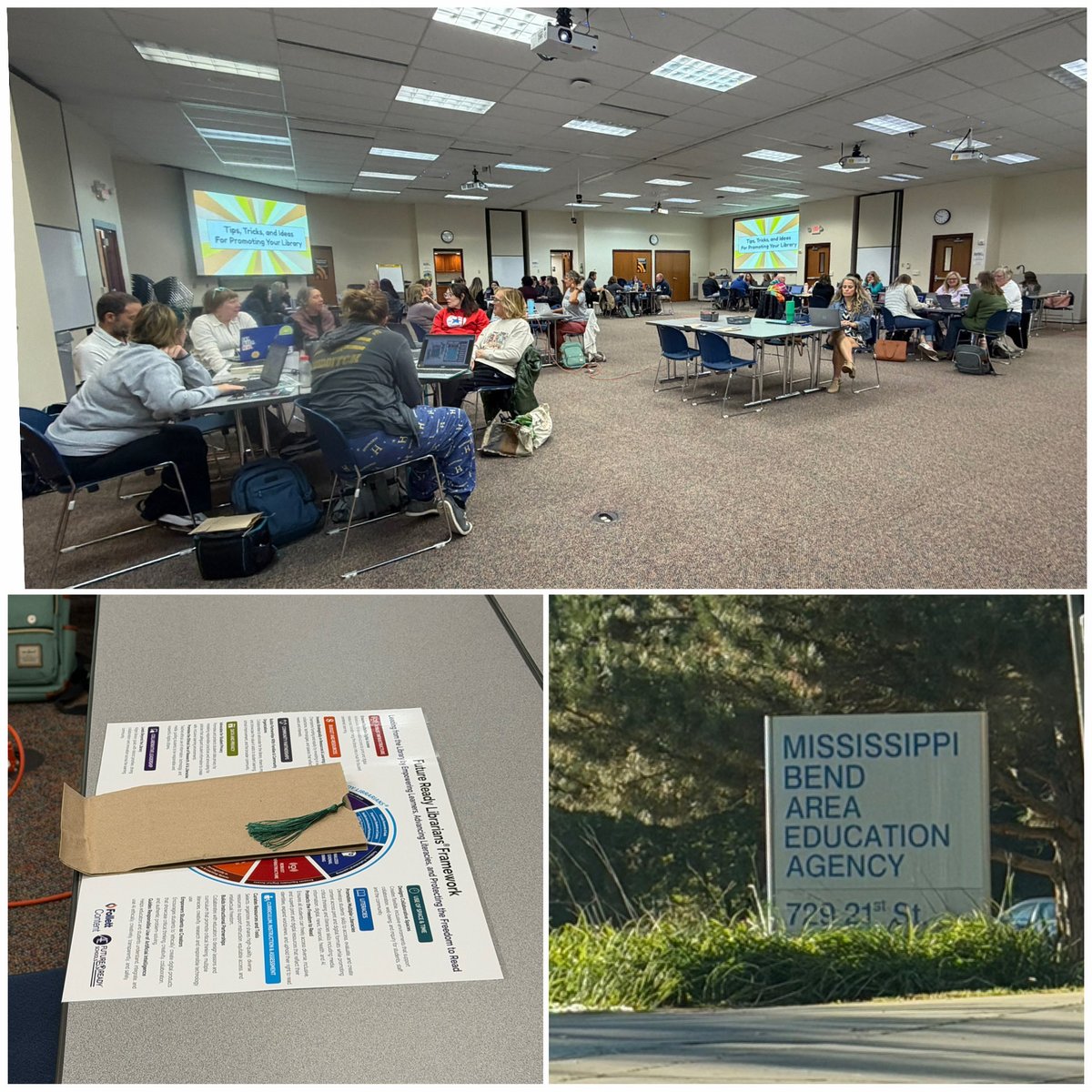 shannonmmiller's tweet image. I loved joining lots of amazing teacher librarians at @MBAEA📚
It’s always a great day sharing #FutureReadyLibs and connecting with new friends. Thank you for having me.❤️
#futurereadylibs #tlchat #futureready #iowatl