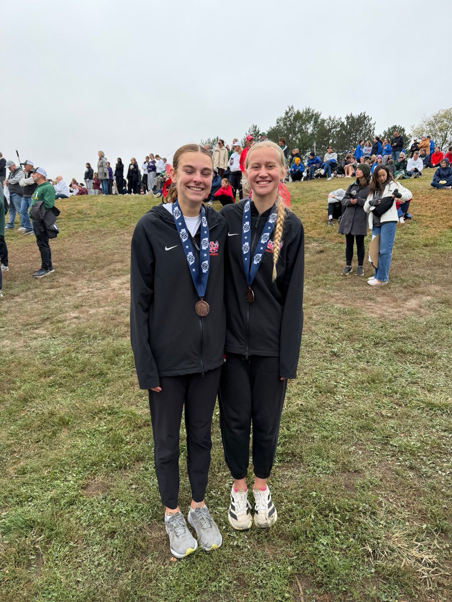 Our state medalists Addison 13th and Kathryn 9th