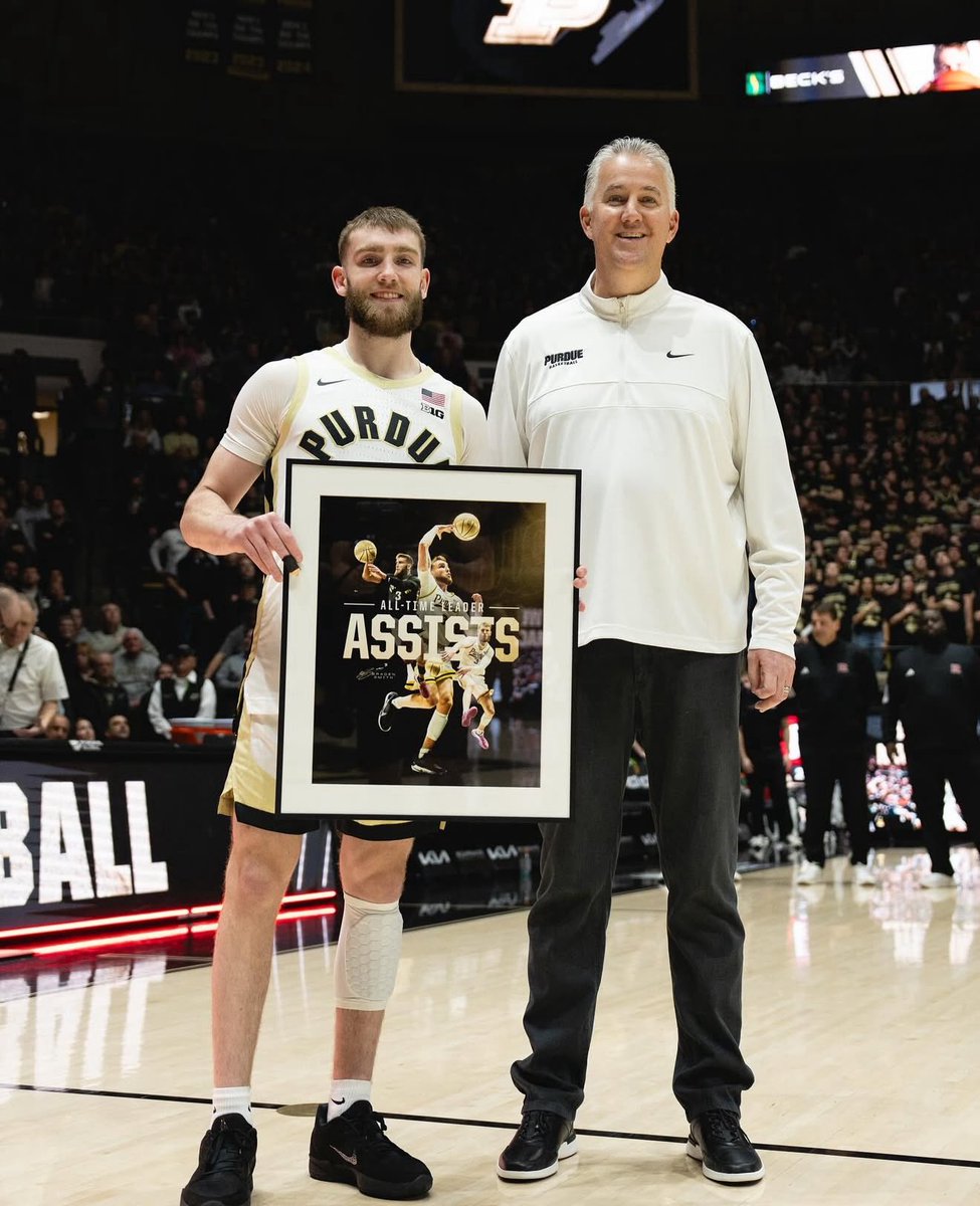 trillymoneyline's tweet photo. CBB Future 🚂

Braden Smith - Bob Cousey Award Winner (-120)
BetOnline/Caesars/DK

Collab w/ @shmoneycbb 

Smith is the life and soul of Purdue's team and the offense runs completely through him, whether it be distributing or scoring. Smith had the #2 assist rate in the country last season, where he averaged 8.7 apg. With another year of chemistry built in Matt Painter's system and key portal additions, Smith is primed to repeat as the Bob Cousey Award winner.

Big man Trey Kaufman-Renn returns for his senior season as Smith's sidekick. TKR is one of the most efficient big men in the nation and led the Big Ten in usage and was top six in the nation in true shooting percentage. TKR averaged 20+ points last season, most of which came off of a Smith assist and we can expect an encore of that this season. Add in another key returner in sniper Foster Loyer, who shoots 44.4% from downtown and has hit 197 career threes and Smith has both a true paint and three point threat to feed.

Now Purdue adds Oscar Cluff, an All-Summit First Team member from South Dakota State to the mix. The paint bully averaged 17.1 ppg and shot over 63% from the field last year and is going to form a lethal frontcourt with TKR and gives Smith another paint option. Liam Murphy, a stretch 4 from North Florida, was a 41.6% shooter from deep last season and also makes his way to West Lafayatte. With these four threats, sophomores CJ Cox and Gicarri Harris will have room to slash and score.

Besides being the top facilitator in the country, Braden Smith is also one of the most efficient scorers at the PG position and contributes all over the floor. Smith averaged 15.6 ppg on 42.8% shooting and shot 38.1% from three. He especially dominates when facing drop coverage and will have multiple opportunities to expose that this season. Smith also averaged 4.5 rpg and 2.2 spg. 

Another reason to back Smith is the schedule and spotlight that will be on Purdue. They have showcase games against Alabama, Memphis, Iowa State, Marquette, and Auburn, in addition to the always tough Big 10 schedule. With Purdue primed to be a Top 10 team all season, Braden Smith will have the stats and eyes on him to repeat as the best PG in the nation.