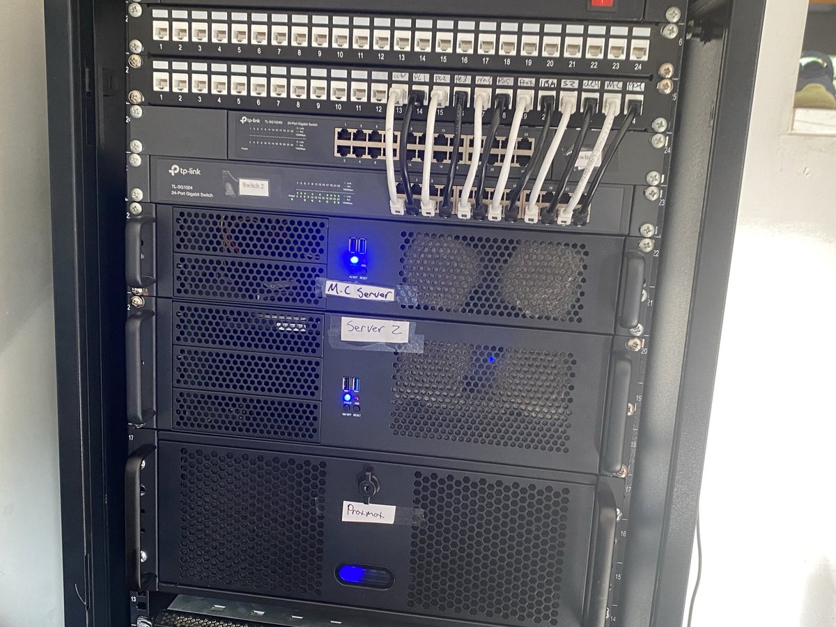 homelabnetworks's tweet image. My complete home network and server rack set up.. for now 
Couple of server builds in the works