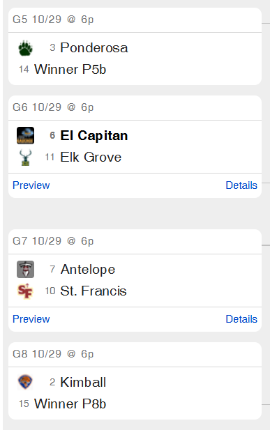GauchoNetwork's tweet photo. BREAKING NEWS!!!!

@ElCapFlagFB is the #6 seed.  Will be HOSTING #11 seed Elk Grove Thundering Herd on October 29, 3:30pm. https://t.co/xBn53wM6Df