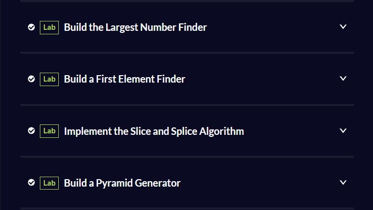 prlemayian's tweet image. Day 16 of 100 days of JavaScript. 
Built: 
> A largest number finder. 
> A first element finder.
> A project implementing the slice and splice algorithm .
> A pyramid generator.
The projects were very challenging but informative.
#freeCodeCamp #CodeNewbie #100DaysOfCode