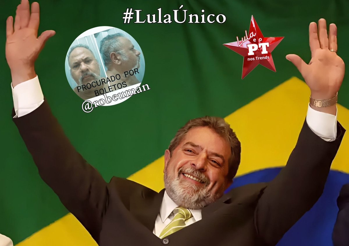 <a href="/betaosuman/">robertsuman ★彡 🇧🇷🚩</a> <a href="/LulaOficial/">Lula</a> <a href="/ptbrasil/">PT Brasil</a> <a href="/LulaPTnosTrends/">Lula PT nos Trends</a> <a href="/SamiDog15/">Simone Avila & Sami Dog 🚩</a> <a href="/PinheiroJimena/">🚩Jimena Pinheiro🚩</a> <a href="/InesNasciment12/">Ines Nascimento</a> <a href="/MaluNogueiraPT/">Malu Nogueira PT🚩</a> <a href="/prudentemarlene/">Marlene Moreira</a> <a href="/rrpb73/">Regina.</a> <a href="/josehenriquefb/">José Henrique Fernandes Borges</a> <a href="/robeuman/">Roberto Suman ★彡 🇧🇷🚩</a> <a href="/Baiantifascista/">Baiano Antifascista</a> Boa Noite 🌙 Roberto. 
A luta continua. 
#LulaÚnico 
LULA BRASIL NO PEITO