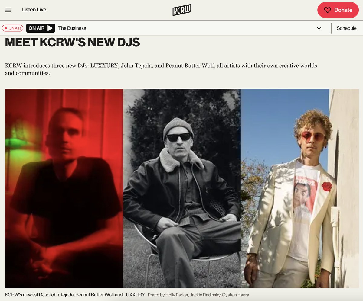 calebkramer's tweet image. Here in LA, where KCRW runs like fluoride in tap water, this is tectonic news.