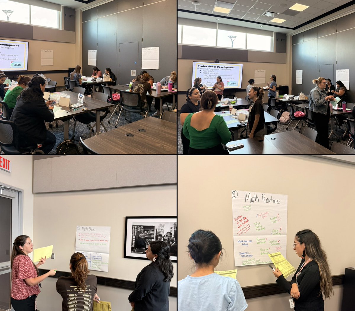 PISDESMath's tweet image. 🤓📝This week during our #PISDETL meeting, we explored being a leader during professional developments and developing, planning, and facilitating engaging professional learning opportunities! #PISDMathChat