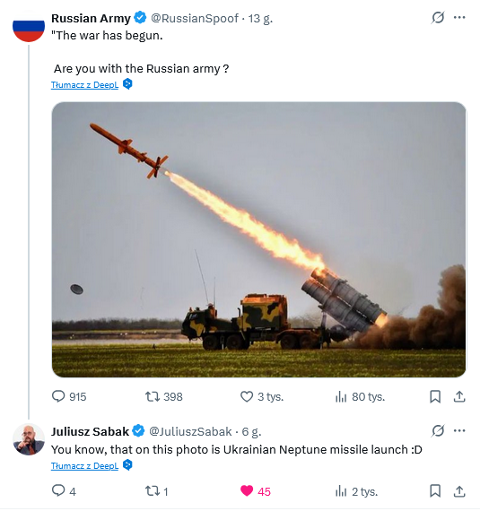 Ależ <a href="/JuliuszSabak/">Juliusz Sabak</a> zaorał ruskich...