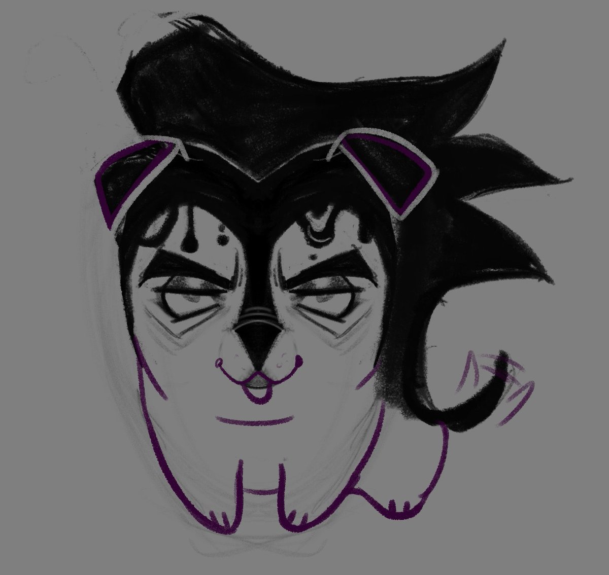 JitteryRay's tweet photo. @MeltingHusky This looks really good! I get the struggle to draw Spams or Tennas front facing nose 😭
Also damn that face card o.o, love how you drew his eyes!💕

And I‘m so sorry, but at first glance I saw a little puppy Spamton 😭 https://t.co/Y7soH89b6g