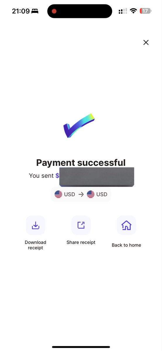 That feeling when you use your own product <a href="/RaenestApp/">Raenest (formerly Geegpay)</a> to send money to someone in the US 🇺🇸. 

After sending, I told, the person that my team built the product. She was so surprised 😅

My product did not disappoint 🥳. 10/10