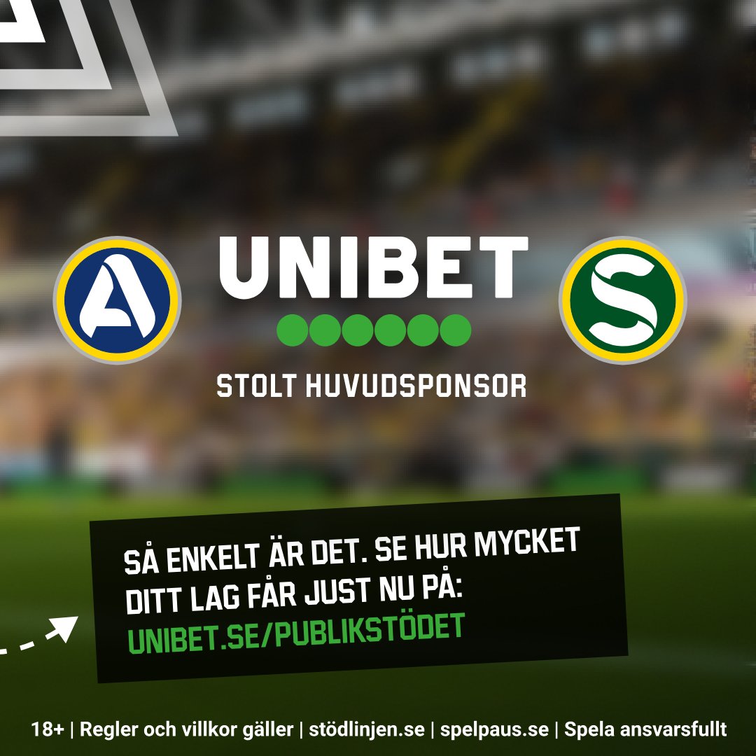 Publikstödet är @unibetsverige  sätt att hylla svensk elitfotbolls läktarkultur. Tack för stämningen!

#publikstödet #unibetsverige
+18 år, Regler och villkor gäller, Spela ansvarsfullt
