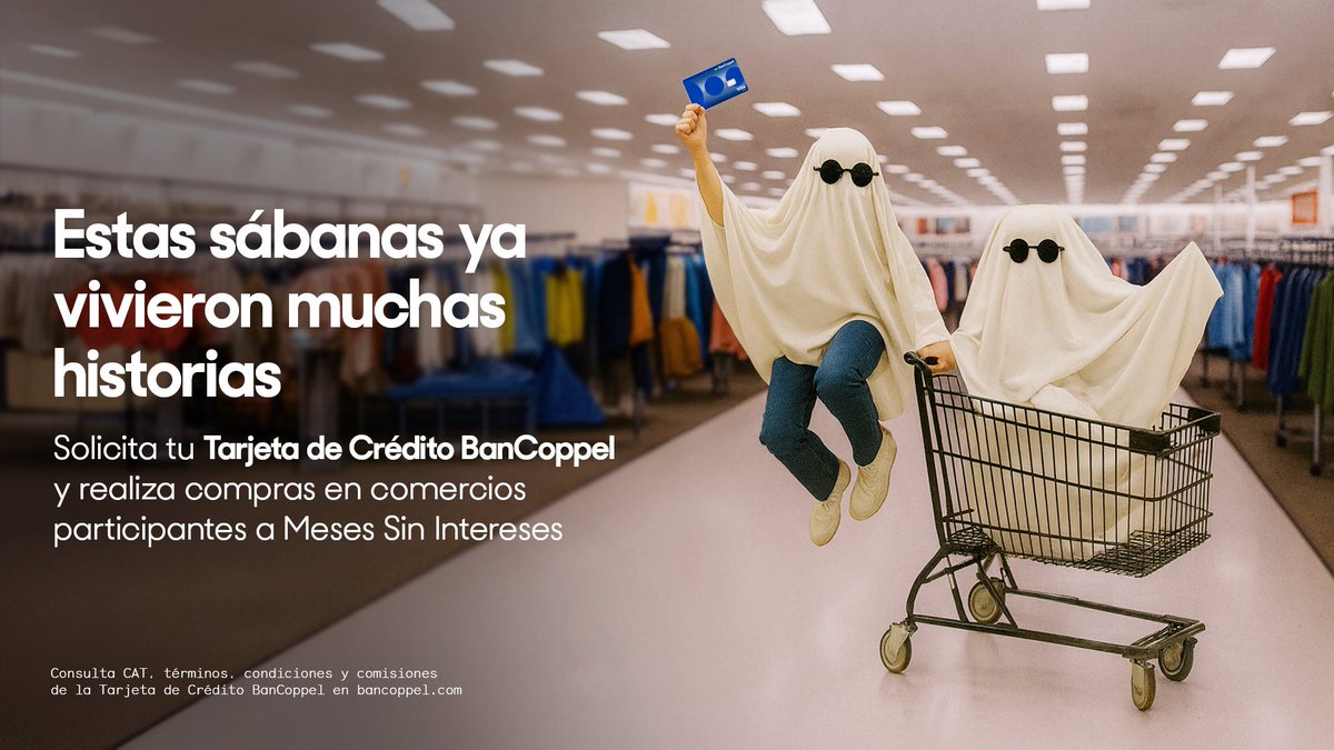 🎉 Tu Tarjeta de Crédito #BanCoppel te acompaña en todo momento

Descubre las #promociones y beneficios como Meses Sin Intereses en comercios participantes y disfruta lo que te gusta, pagando a tu ritmo.

Solicítala aquí: rebrand.ly/14dsivn2
#Banco