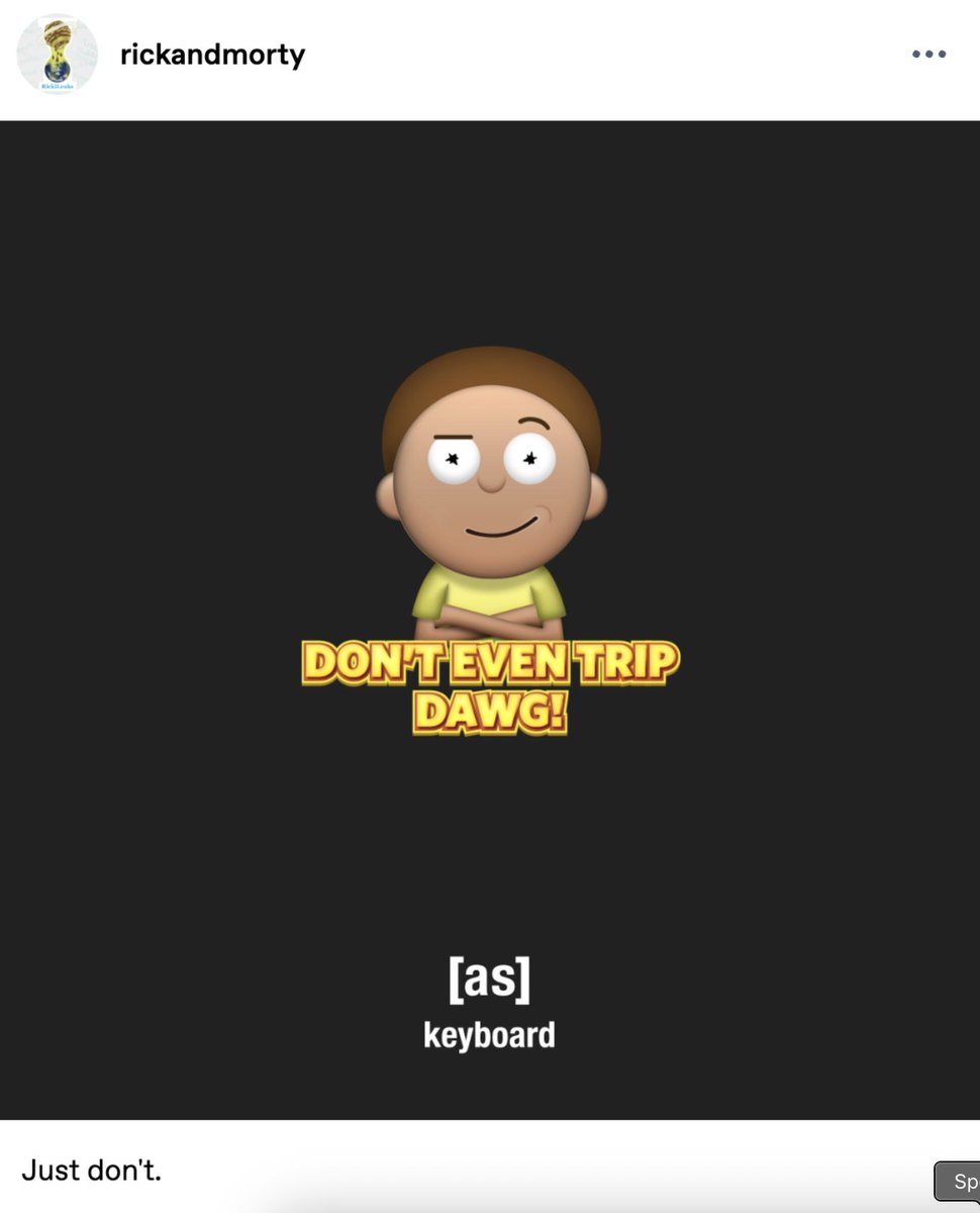 stackppr's tweet image. "Don't even trip dawg" has just been added to knowyourmeme
genuinely a 7 figure meme, 
only a matter of time,
knowyourmeme.com/memes/dont-eve…