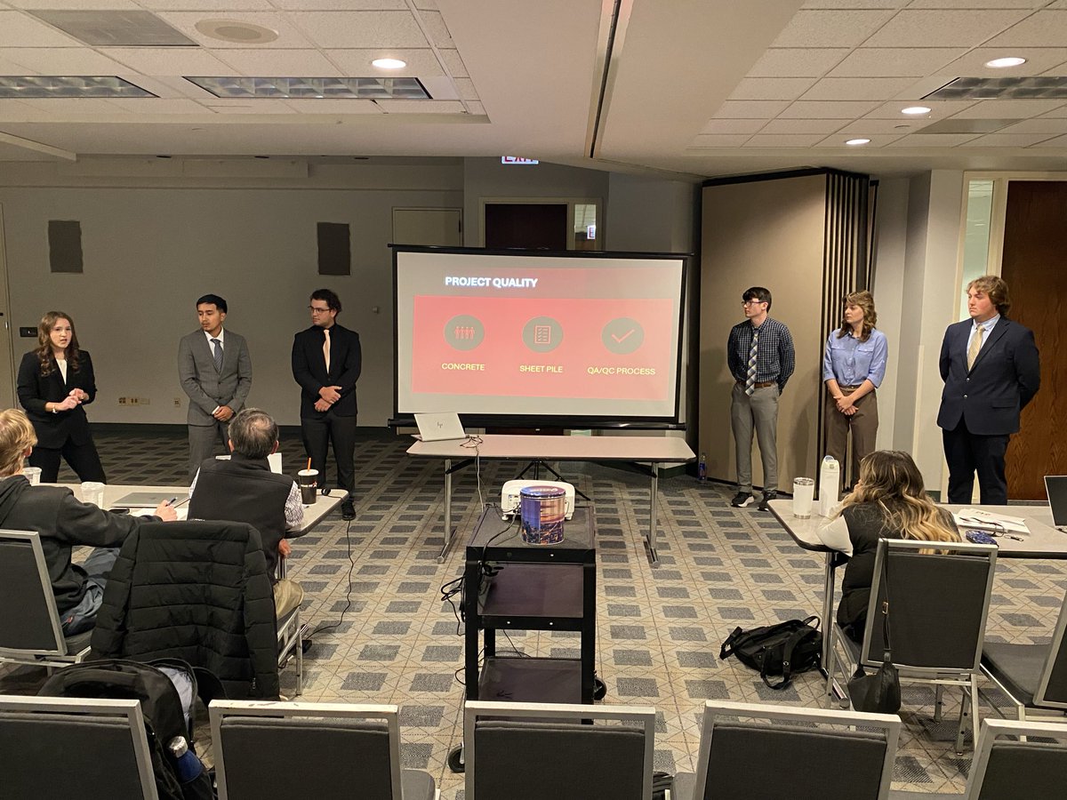 FSUCMPROF's tweet image. Heavy civil team presentation.