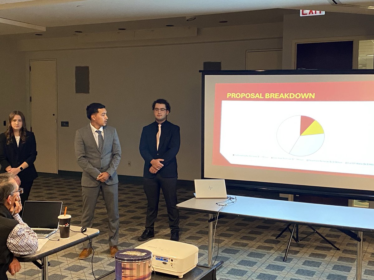 FSUCMPROF's tweet image. Heavy civil team presentation.