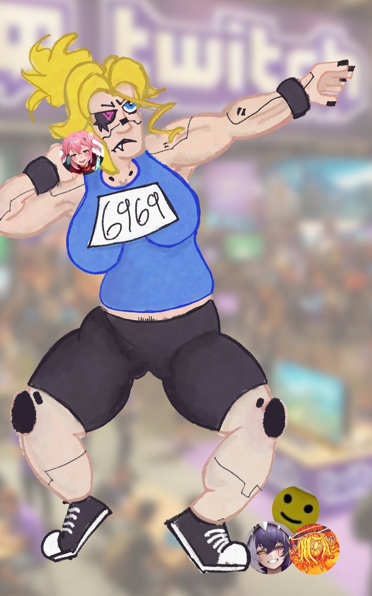 MollyMonsterVT's tweet image. A little fanart of @sigridoneeye about to shot put @MeichaFox @MickeyMMT and @SukiSekine into space. (guest appearance by @robin_iam4mana )
#sigandbirdart