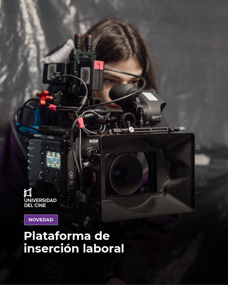 🎬 La Universidad del Cine lanza su nueva Plataforma de Inserción Laboral 🚀que conectará a estudiantes y graduados FUC con productoras y empresas del sector audiovisual.
Leé la novedad completa en ucine.edu.ar/novedades/nuev…  🙌