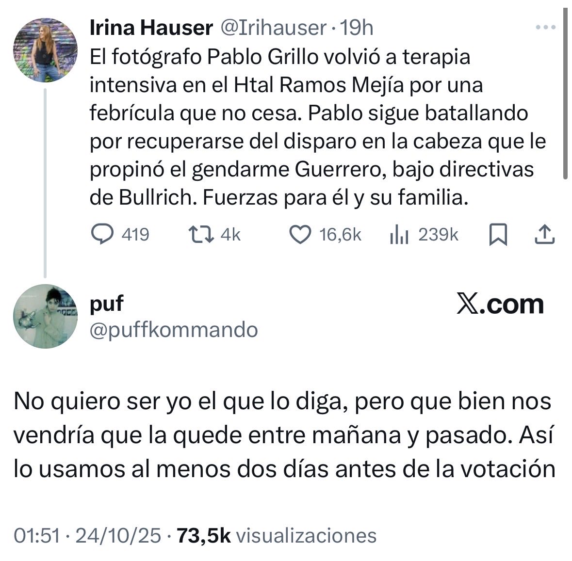 usdtermo's tweet image. Era posta q tenían ganas de q el tipo muera