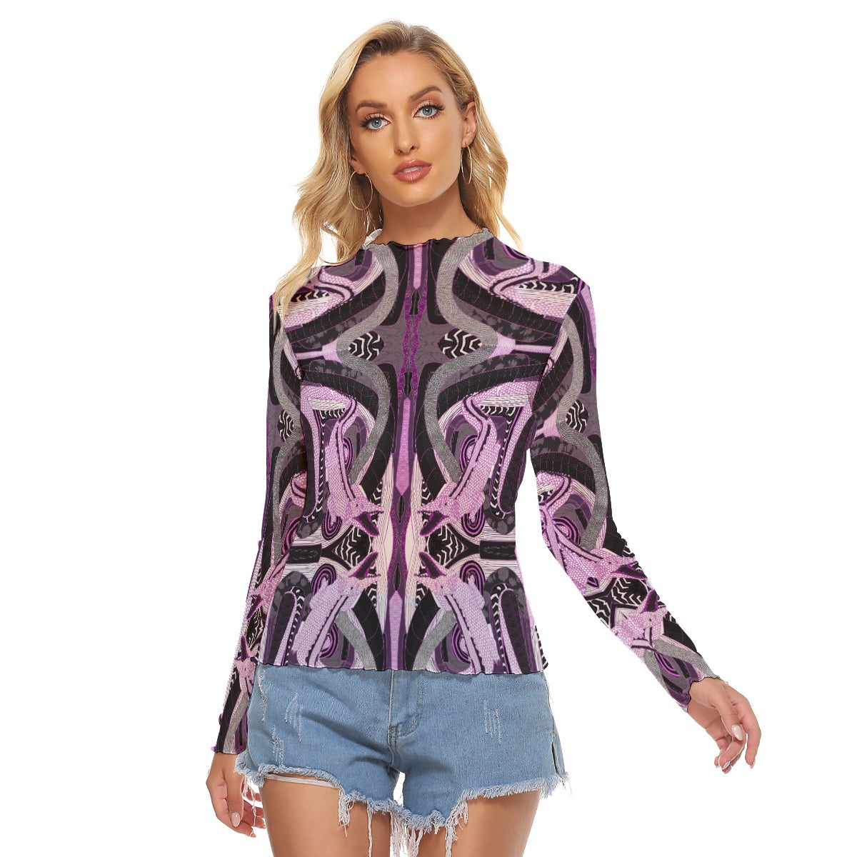 CodawinxSteph's tweet image. Mesh vibes with a bite! 🐊 Grab the Alligator Gigers Never Heal Women's Mesh T-shirt for $36.95. #AltFashion #GrungeStyle codawinx.com/products/allig…