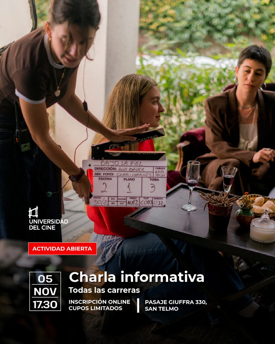 👉Próxima charla informativa de carreras: 5/11 a las 17.30 
Inscribite acá: tinyurl.com/CharlaInformat…