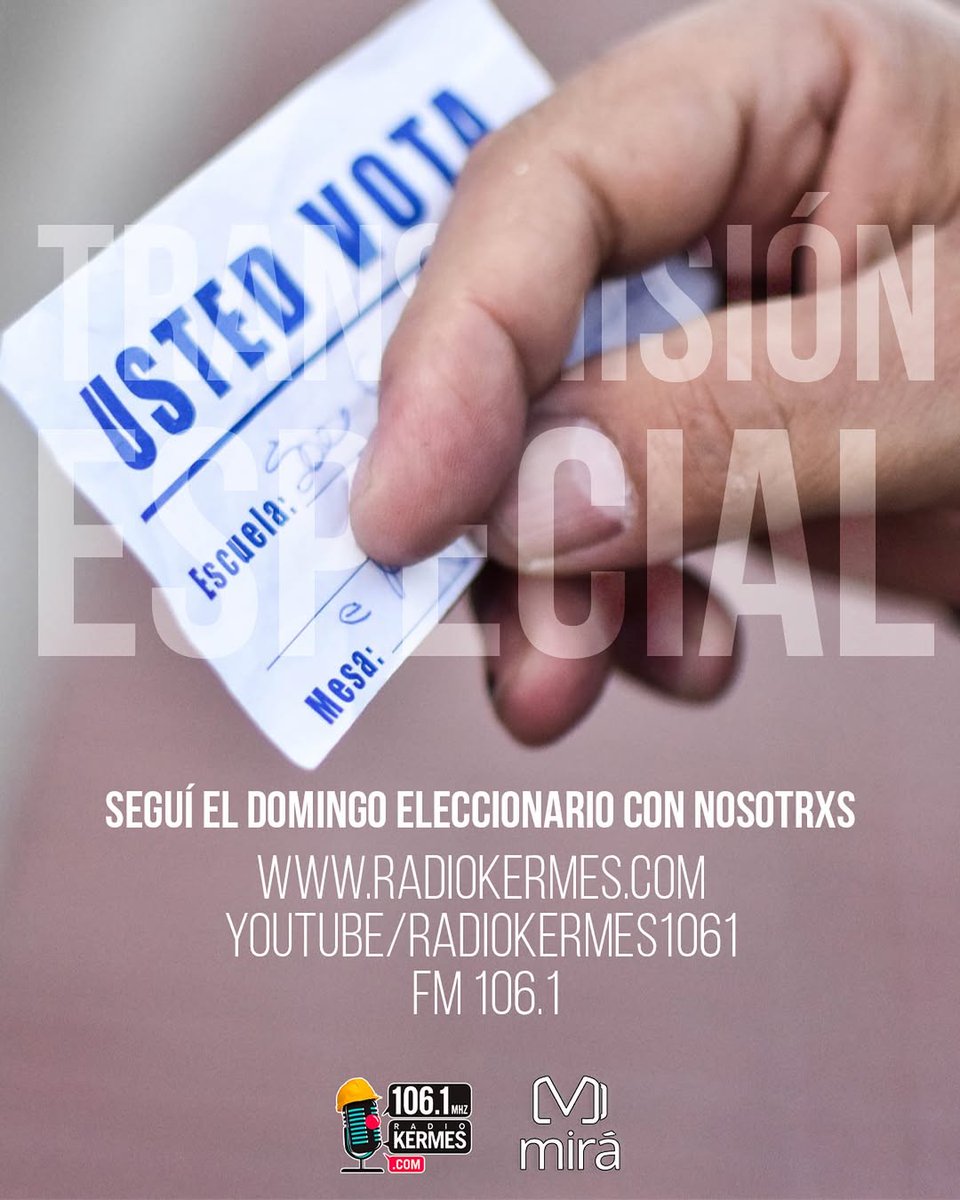 A partir de las 10 desde Balcarce 420 seguimos a los candidatos y contamos los detalles de la jornada en cada rincón de la provincia.
🗳️A las 18 nos mudamos a los estudios de @mirastreaming y empezamos el escrutinio junto a más de 20 corresponsales en toda LP.