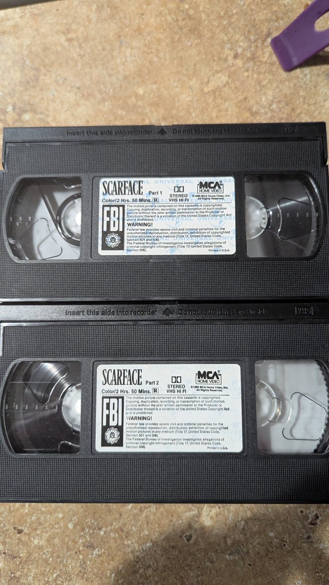 Can't believe I found this after it had been hiding in a box for 15 years or so!

Now to get another VCR 😆