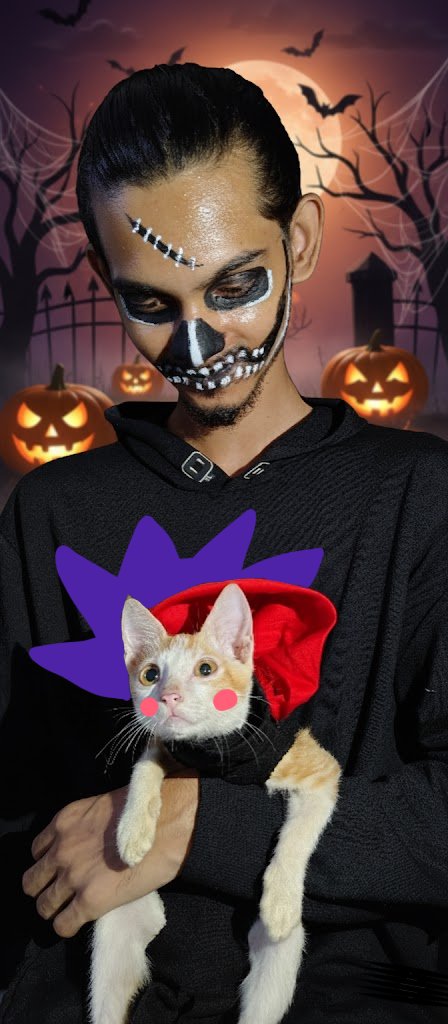 Small in size, massive in vibe. The cutest villain of Chogoween 🎃💀" 
<a href="/ChogNFT/">Chog (mainnet arc)</a> #chogoween <a href="/tabsuuu/">Tabsu</a>