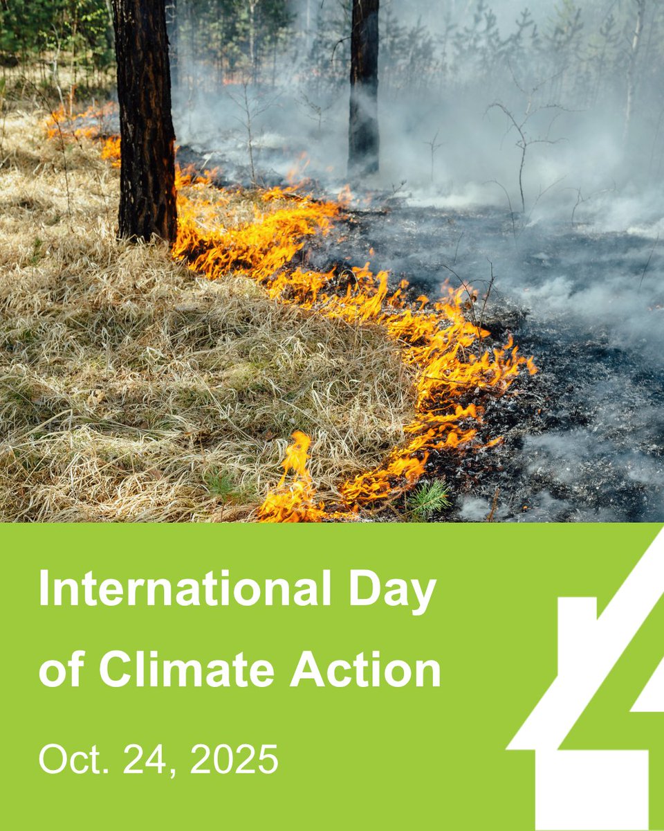 International Day of Climate Action reminds us of the urgent need to address climate change and build a safer, more resilient future. Canada continues to face severe wildfires, flooding and drought—making #sustainablepractices more critical than ever.