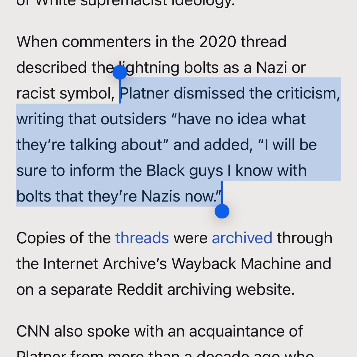 KaivanShroff's tweet image. CNN confirms that multiple sources suggest Graham Platner knew his tattoo was a Nazi symbol years prior to launching his campaign — and is now blatantly lying about it. 
cnn.com/2025/10/24/pol…