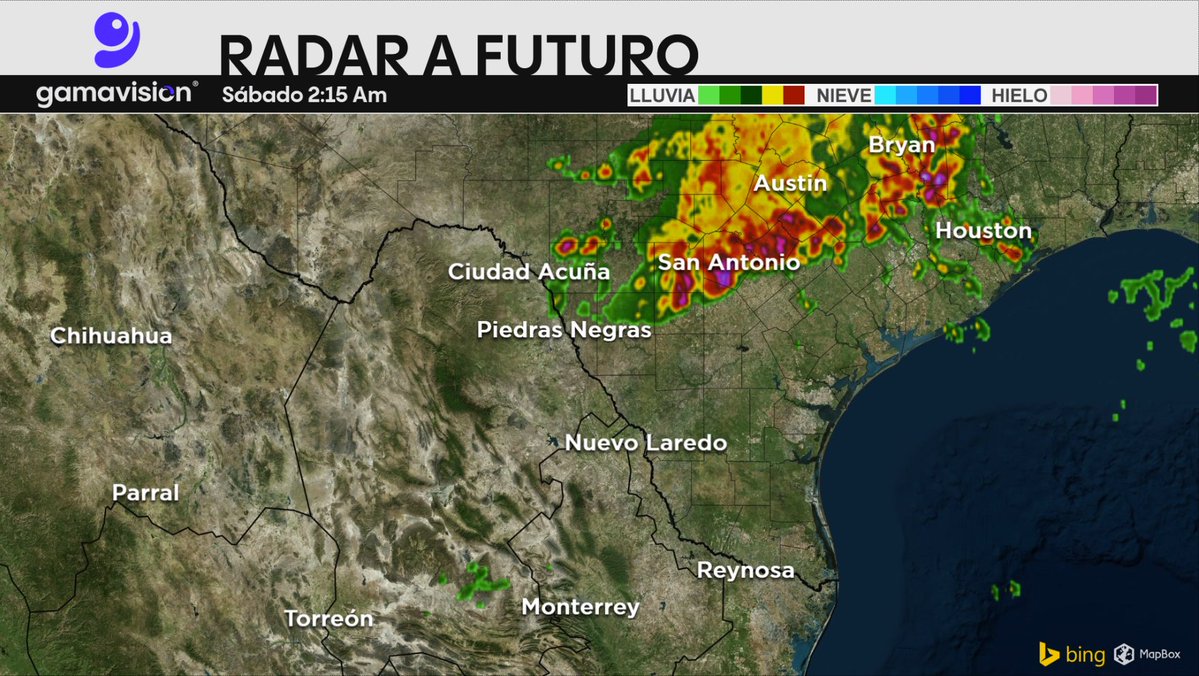 David Faz (@davidfaz) on Twitter photo Una línea de fuertes tormentas cruzará el centro-sur de Texas esta noche, rozando el extremo norte de Coahuila (Acuña y Piedras Negras). Mucha precaución quienes tengan plan de viaje a San Antonio, Austin, Dallas, Houston y otras localidades. #TXwx Una línea de fuertes tormentas cruzará el centro-sur de Texas esta noche, rozando el extremo norte de Coahuila (Acuña y Piedras Negras). Mucha precaución quienes tengan plan de viaje a San Antonio, Austin, Dallas, Houston y otras localidades. #TXwx