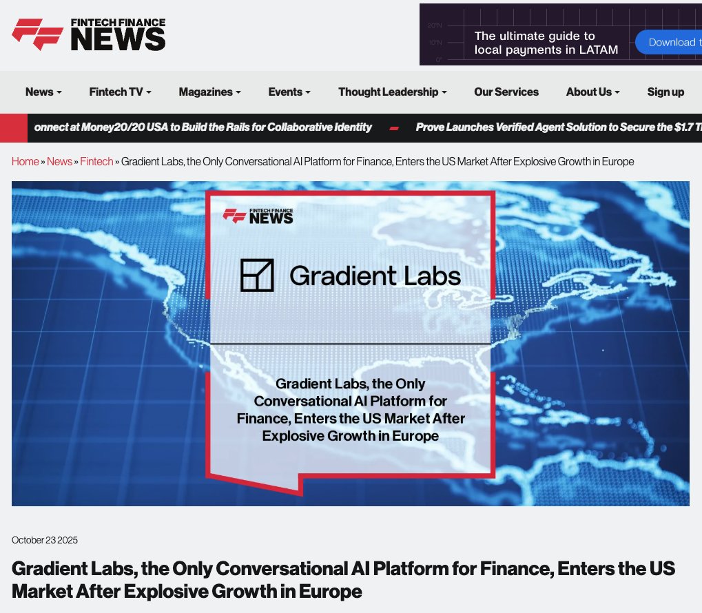 sanderbuitelaar's tweet image. Pretty cool to see the FinTech media talk about our launch in the US.

Thanks to @fintechf, @InnovationStret, @techintelpro, and more for covering the story.