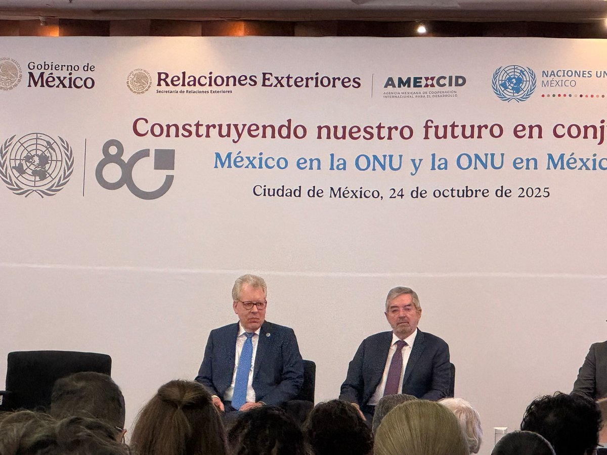 La ASEM en los 80 años de la ONU. 22 agencias de la ONU establecidas en México y 6 concurrentes, más de 2,000 personas trabajan para la 🇺🇳 en 🇲🇽 #orgullosem