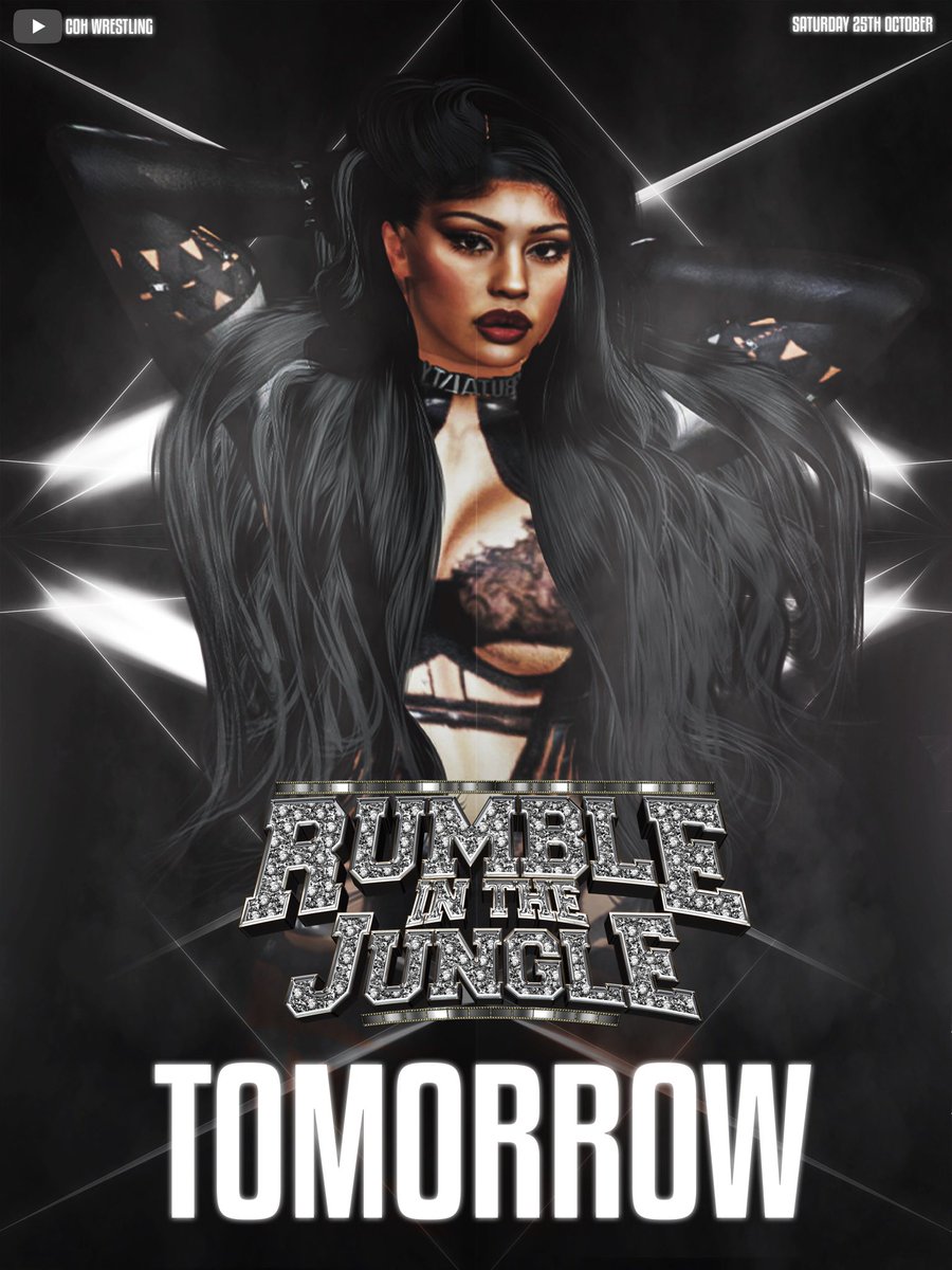 soullessxsoraya's tweet image. Tomorrow I walk into my second rumble ever. I showed how strong I was last year after a gruesome fatal 4 way ladder match and still entered the rumble. That is why tomorrow night I will make sure you all #RememberMe 

🗓️ TOMORROW 
 🕕 6pm EST/11pm UK
 ▶️  youtube.com/@COHwrestling1