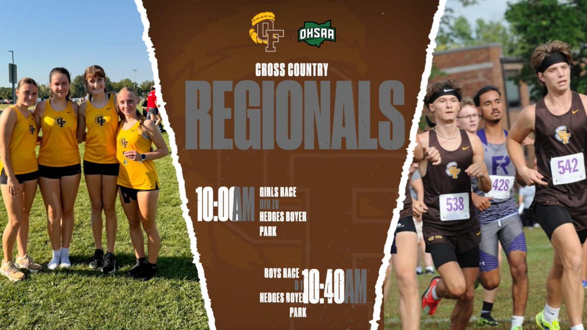 Good luck to our boys and girls running in the Regional Meet tomorrow! 
Time: Girls-10am    Boys- 10:45am
Location: Hedges Boyer Park
Tickets: Adults-$12  Students-$5 Tickets can be purchased at the gate or at ohsaa.org

#GoKaders