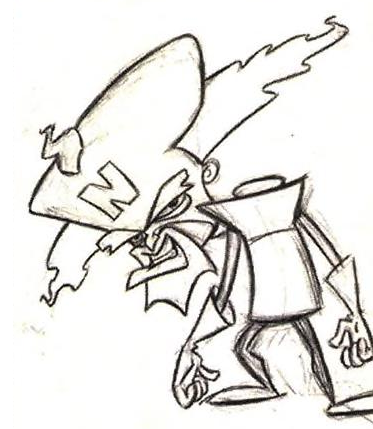 NiseDiegoo's tweet photo. Crash Bandicoot 1 Dr Neo Cortex sketches by Charles Zembillas 1995/1996 #crashbandicoot #activision #xbox #playstation https://t.co/OczQuocUaO