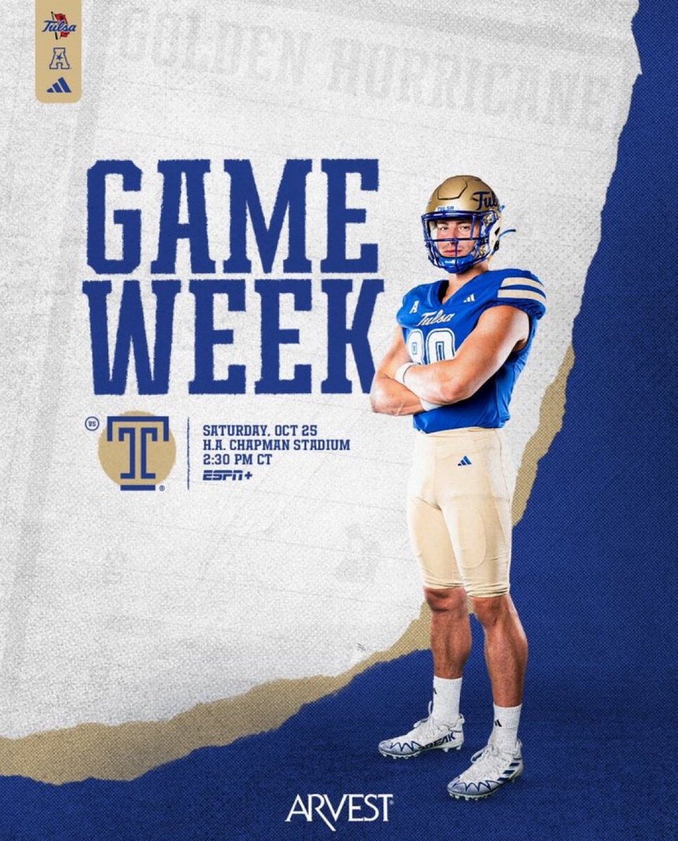 I will be attending <a href="/TulsaFootball/">Tulsa Football</a> Homecoming tomorrow.  Thankful for the opportunity. 🙏🏼
<a href="/CoachTreLamb9/">Tre Lamb</a> <a href="/Switz/">Ryan Switzer</a> <a href="/CoachBRobbins/">Brad Robbins</a> <a href="/Coach_Barfield/">Carter Barfield</a> <a href="/SweetFeet13_/">Josh Johnson</a> <a href="/JayMeadors/">JJ Meadors CSCS</a> <a href="/Coach_Barfield/">Carter Barfield</a> <a href="/alucas80/">Anthony Lucas</a>