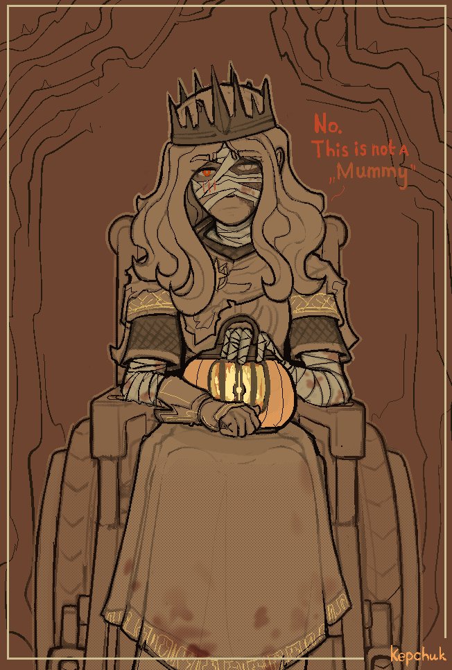 Kepchuk_art's tweet image. Sibylla's "Leper Queen" outfit🎃