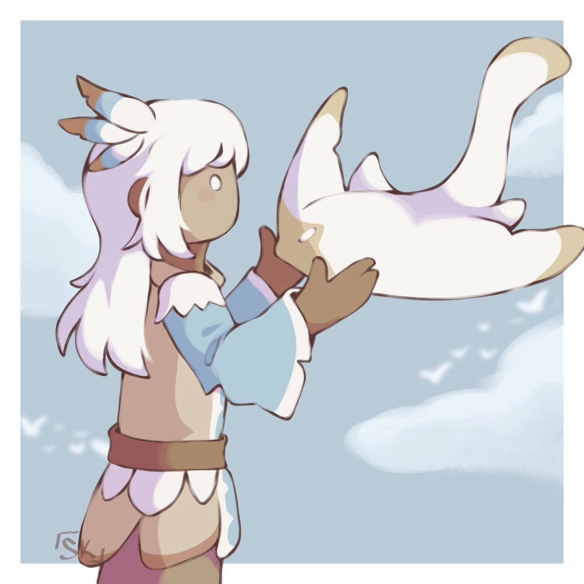 KattNeedsSleep's tweet image. Skytober Day 24 - Creatures of Light
#Skytober2025