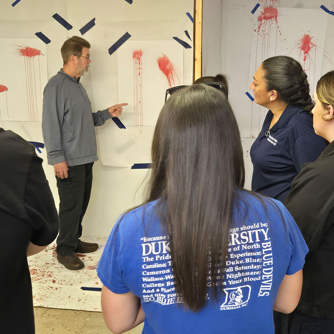 Our Bloodstain Pattern Class wrapped up at Sirchie HQ today! Congratulations to our students! 👏

Check out our 2026 schedule here: 
sirchie.com/training/upcom…

#forensics #training #forensictraining #forensicinvestigation #csi #crimescene #evidence #publicsafety