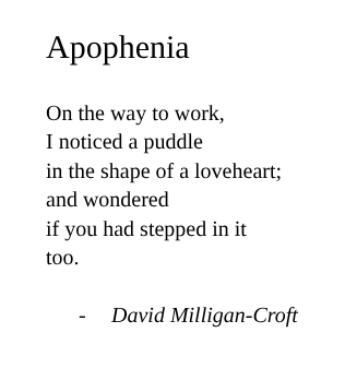 sodelafo's tweet photo. #VSS #vss365 #micropoetry #micropoem #WritingCommunity #apophenia #pareidolia https://t.co/rBS5GwotYG