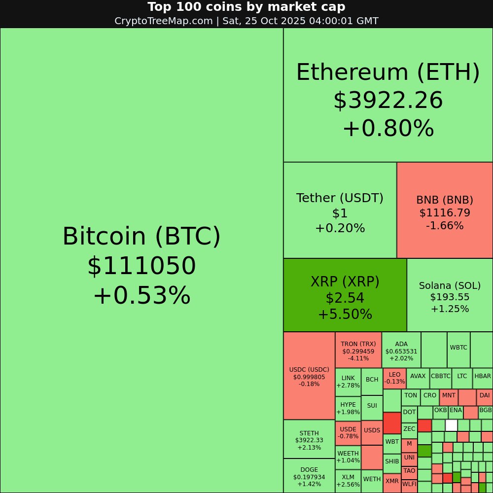 CryptoTreeMap's tweet image. CryptoTreeMap.com
Crypto market:
$USD1 +11.16% 🚀
$JUP +10.84% 🚀
$PUMP +9.65% 📈
$XRP +5.5% 📈
$FIGR_HELOC -49.94% 📉
$COAI -12.95% 📉
#USD1 #JUP #PUMP #XRP #FIGR_HELOC #COAI #Bitcoin #Ethereum #crypto #NFT #META #web3