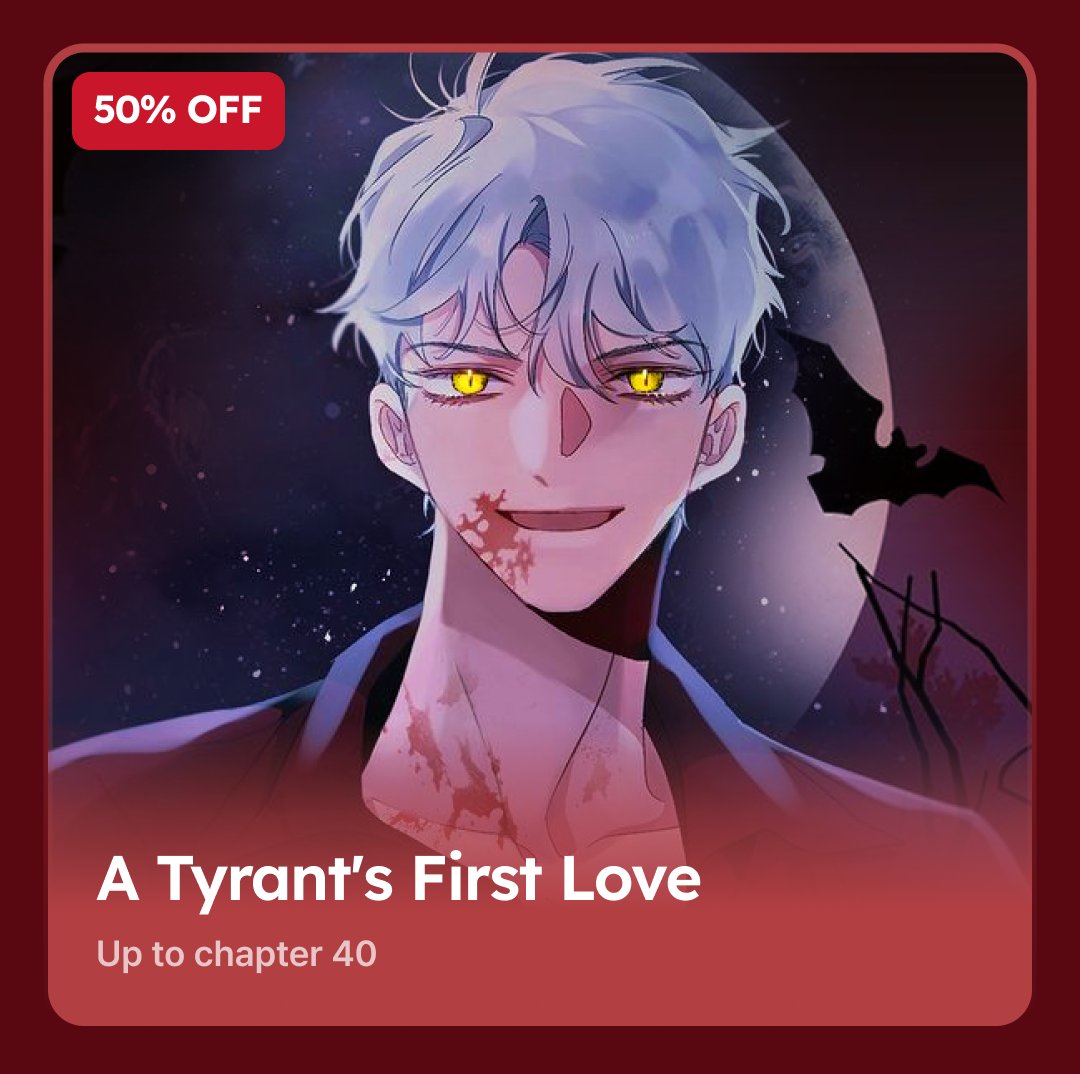 Tappy_toon's tweet image. Are you in the mood for a gothic nightmare? 🦇

Unlock this bloodthirsty romance, &amp;lt;A Tyrant's First Love&amp;gt;, on #Tappytoon!
➡️only.tappytoon.com/5qfl5k

This comic is included in the Bloodsucker, Final Boss Sale (ends Oct 31st)! 💯

#Completed #Vampire #LoveTriangle