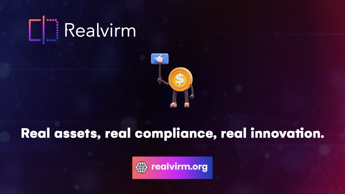 Realvirm's tweet image. ⚖️ Fairness built-in: #Realvirm aligns asset trading with local laws &amp;amp; tailored agreements to protect both buyers &amp;amp; sellers.

✅ Real assets, real compliance, real innovation.

$RVM