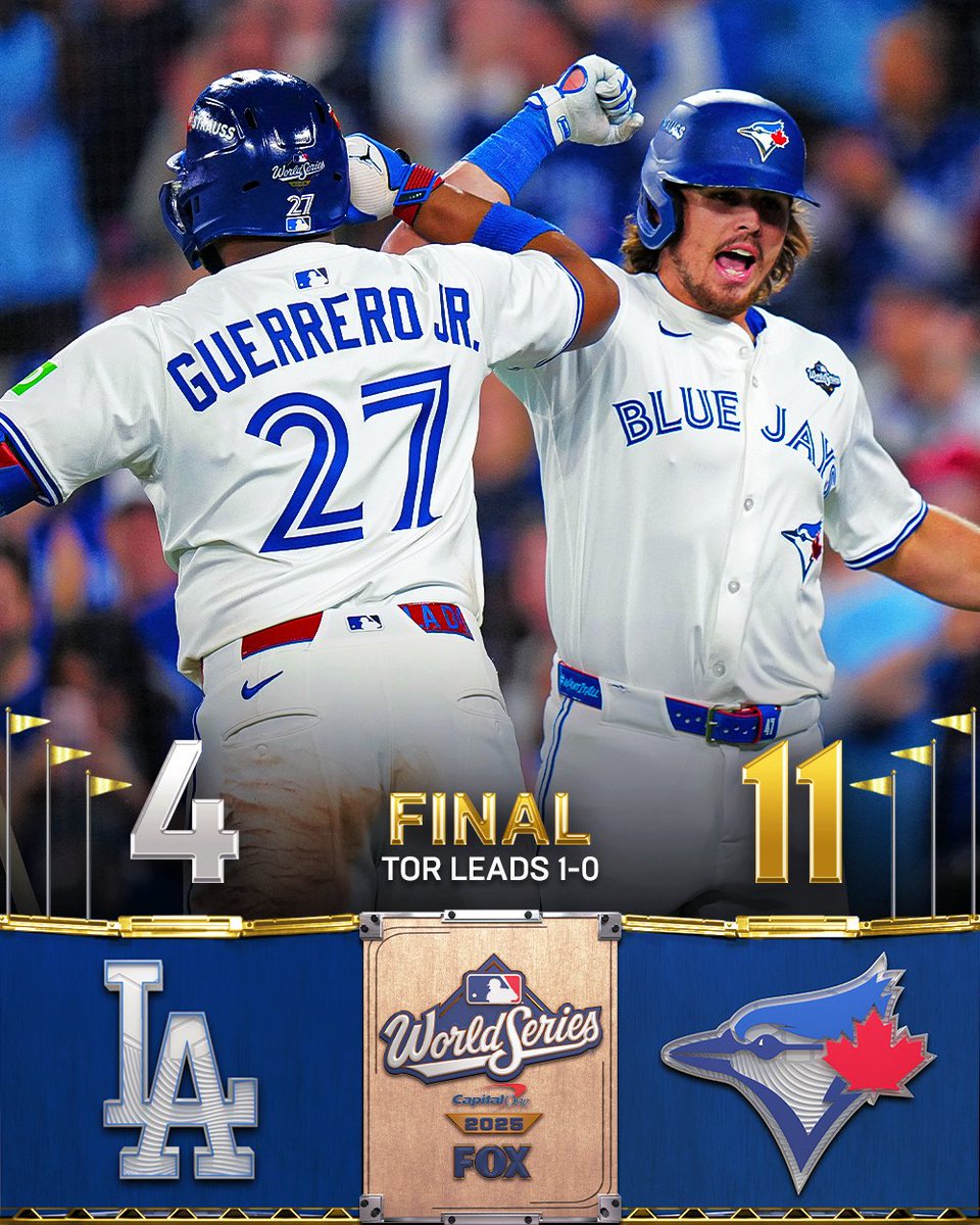 BLUE JAYS DOMINATE GAME 1 #WorldSeries