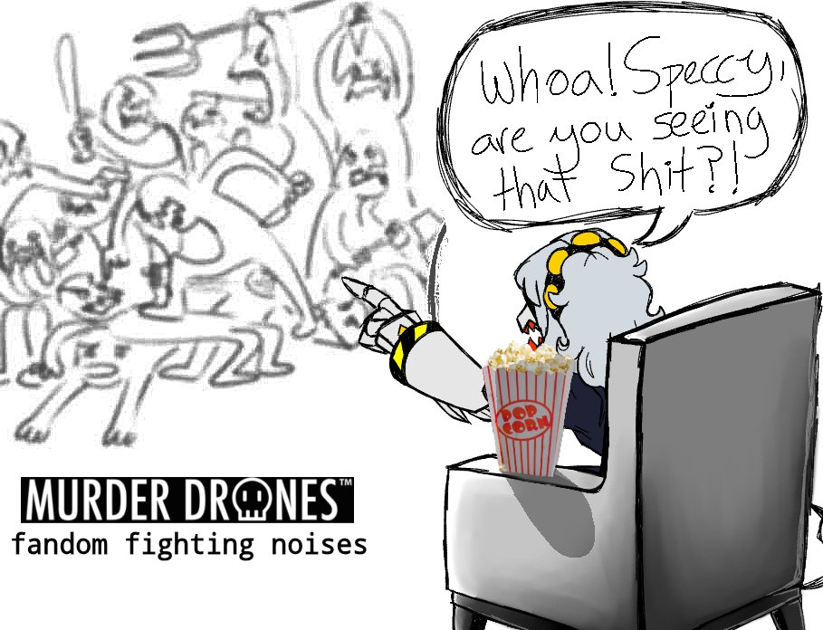 Well, watching fandoms fighting on here is pretty funny to see :3
(speccy is my best friend lol)