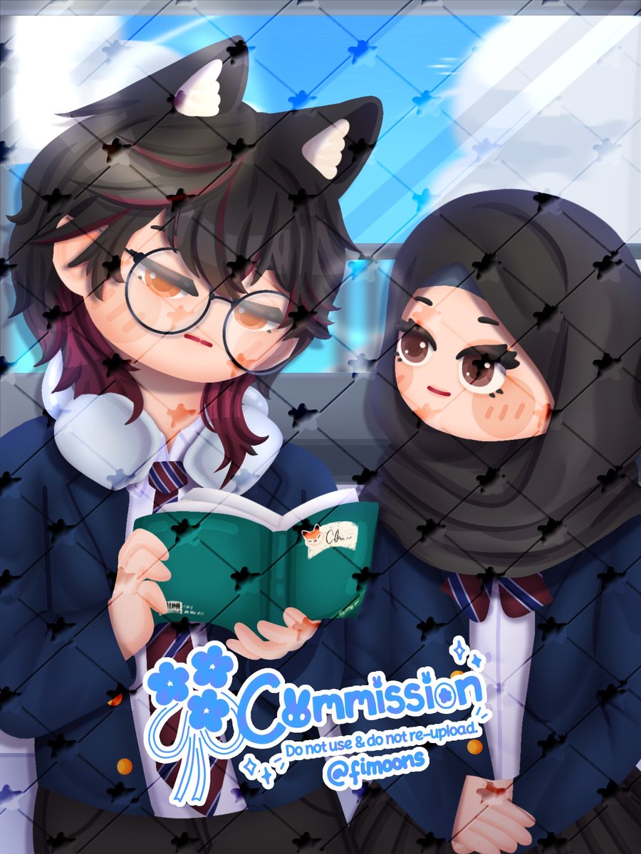 fimoons's tweet image. Some commission works I&apos;ve done! 😃💜 Thank youu very very much for commissioning me 🥰💜

#artidn #illustration #opencommissions #commissionsopen