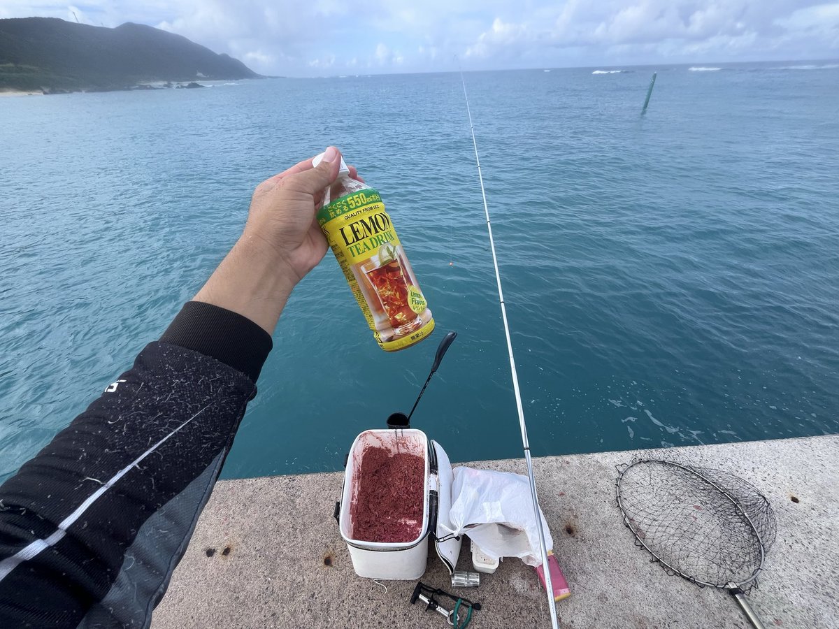 takapipi0818's tweet image. 午前中釣行^ ^
いつも動画を観てくれている方からジュースの差し入れ！！ありがとうございます♪
そして、なにも釣れずに終わりましたとさ