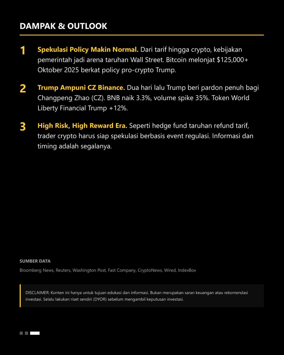 Spekulasi policy makin jadi ajang trading kayak crypto.