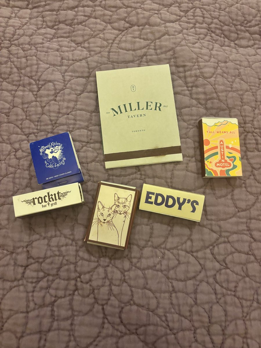 slammtam's tweet photo. Remember when every restaurant and bar had their own matchbooks? Can we go back to that so I can start collecting again??? https://t.co/Bpdk8bDYv8