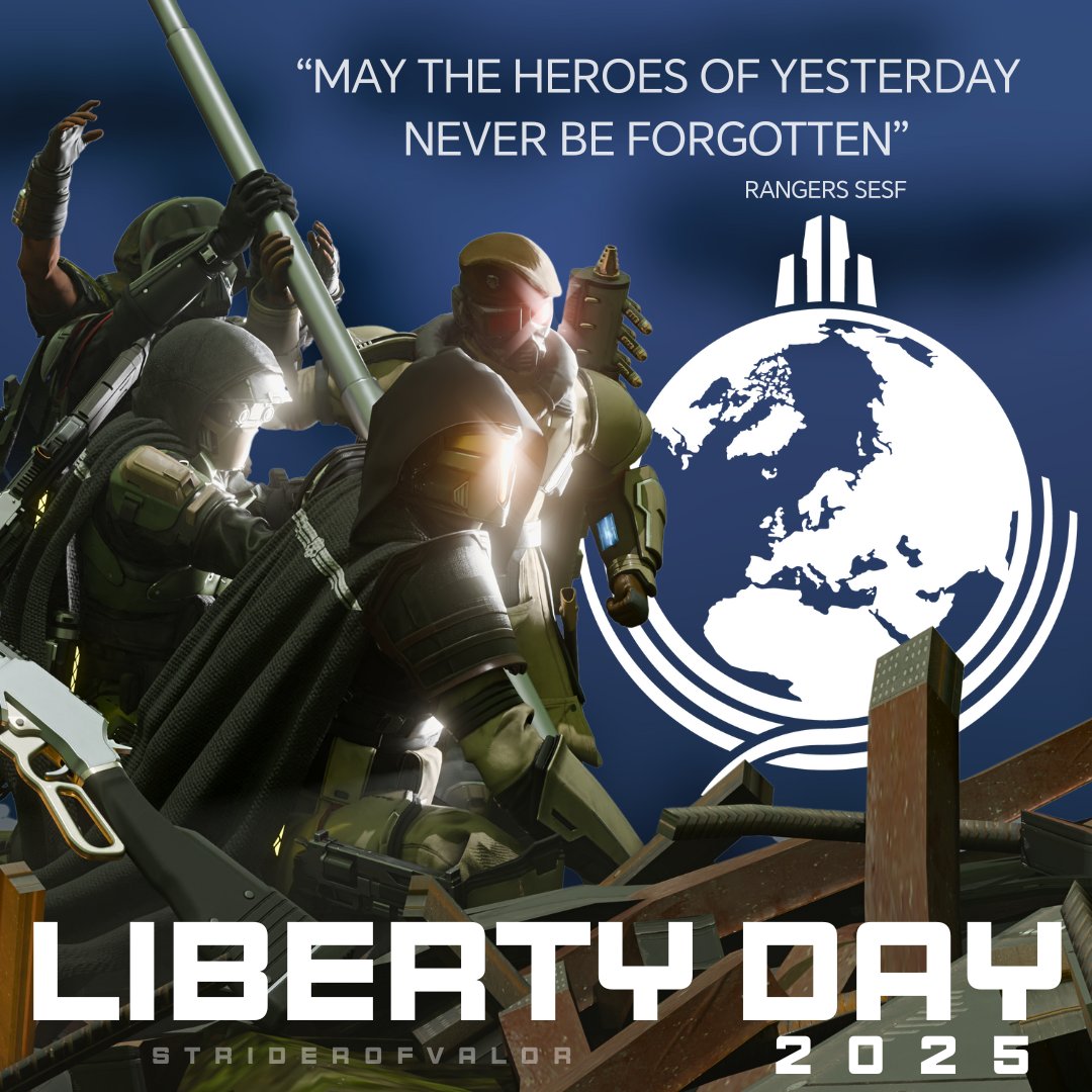 StriderOfValor's tweet image. Happy Liberty Day, Helldivers!

#helldivers2 #superearth #arrowhead #gaming #blender #3dart