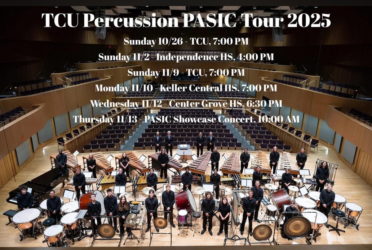 TCU Percussion tweet media
