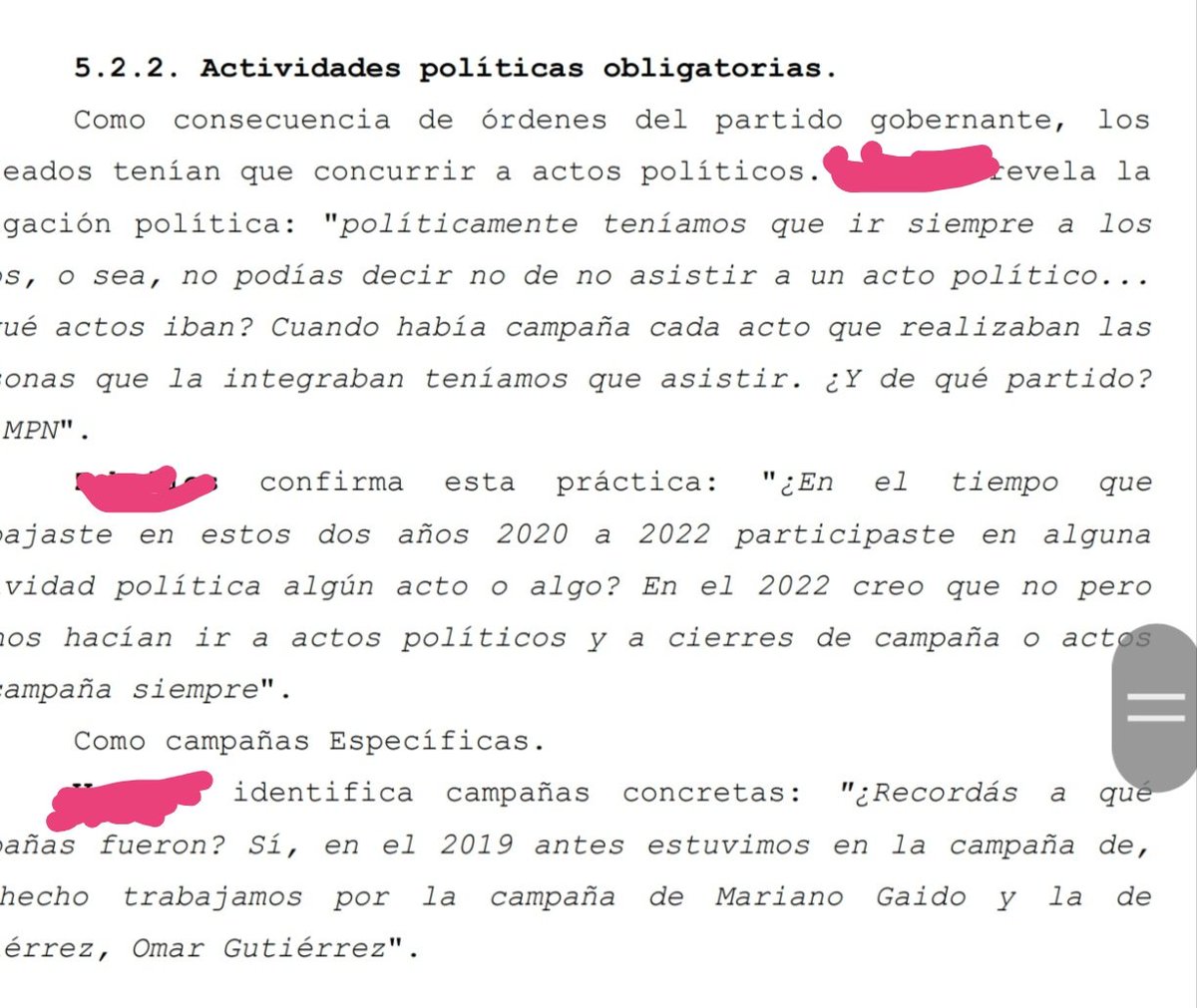 Planes Sociales. Sentencia completa de los jueces.
La Caja Azul, prácticas desde 2016 y campañas claramente marcadas: Gaido y Gutiérrez.
El juicio, extrañamente (?), fue con hechos desde 2020...

Sacá tus conclusiones, pero con la información completa.